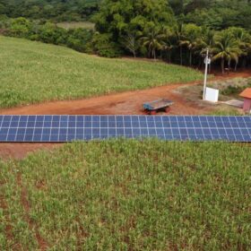 Energia solar viabiliza pivô de irrigação 